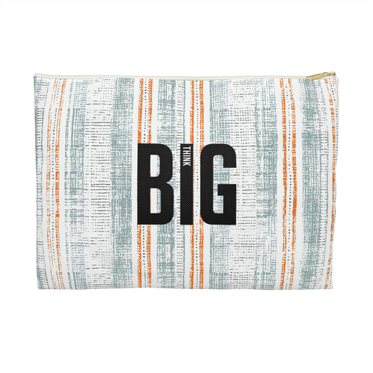Accessory Pouch Think Big by Mariu del Campo — large size open showing interior