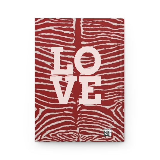 Journal Hardcover Matte Zebra by Mariu del Campo — open spread showing pages