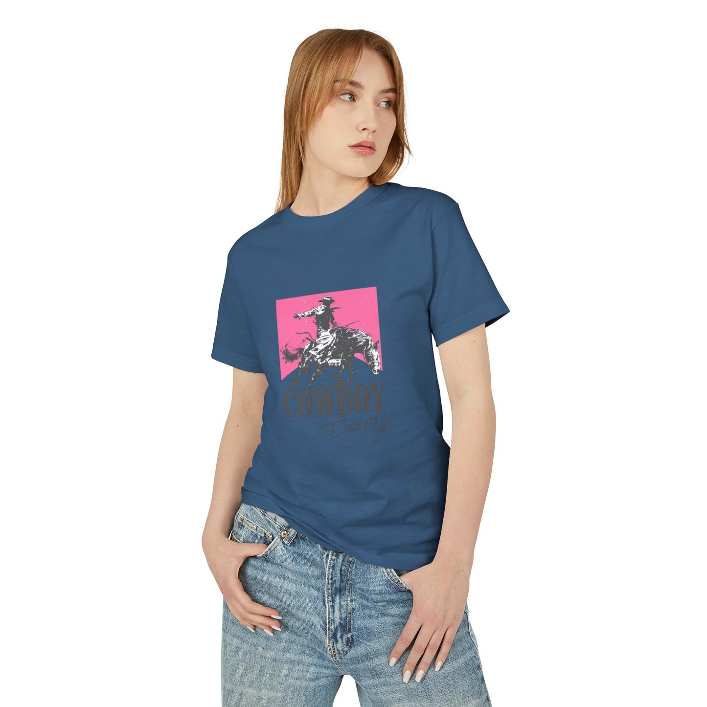 T-Shirt Unisex Cotton CowBoy by Mariu del Campo.