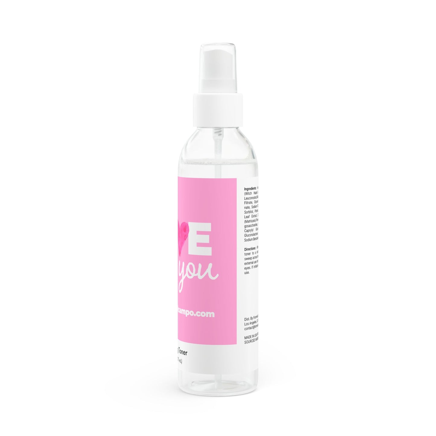 Hydrating Toner, 6oz Love by Mariu del Campo.