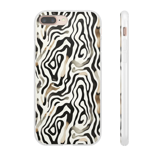 Phone Case Flexi African Wild by Mariu del Campo — flexible case bend detail
