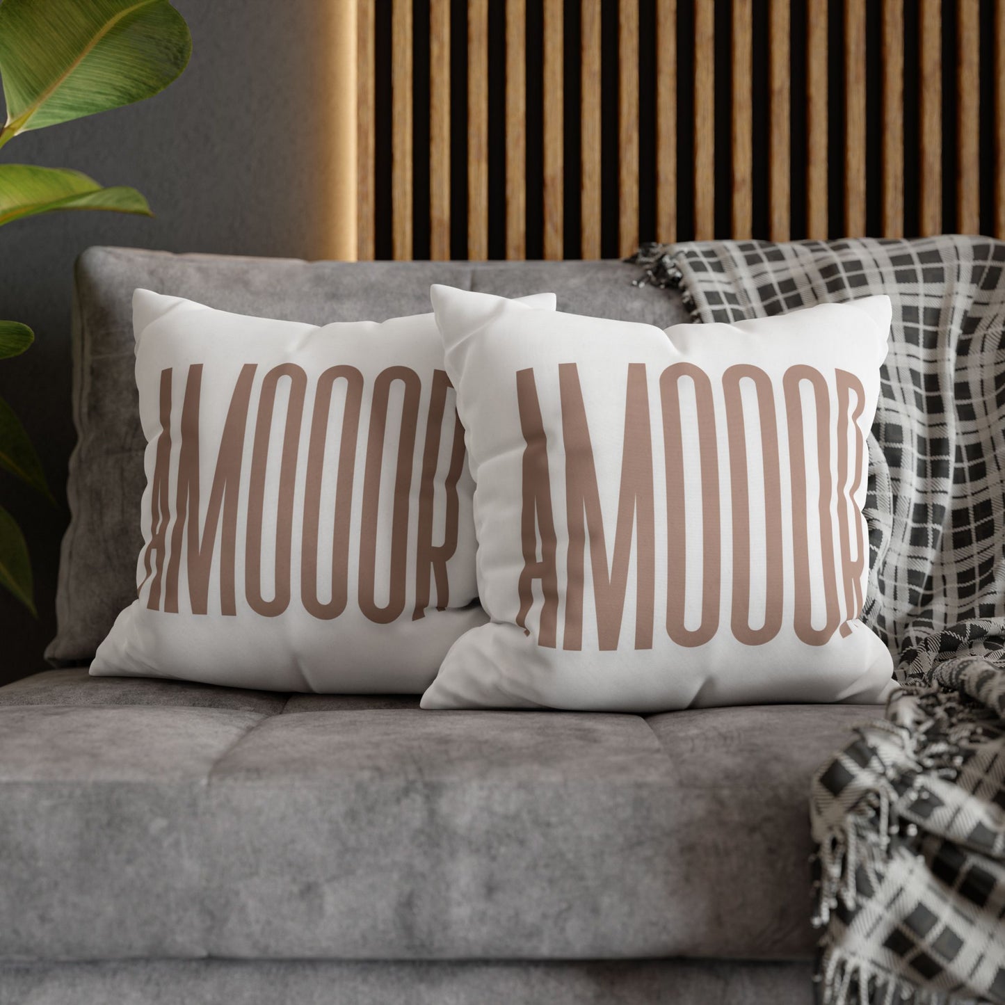 Pillow Modern Square Throw AMOOOR by Mariu del Campo.