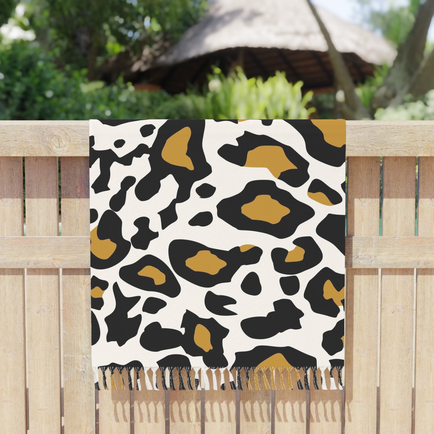 Towel Boho Beach Cloth leopard by Mariu del Campo.