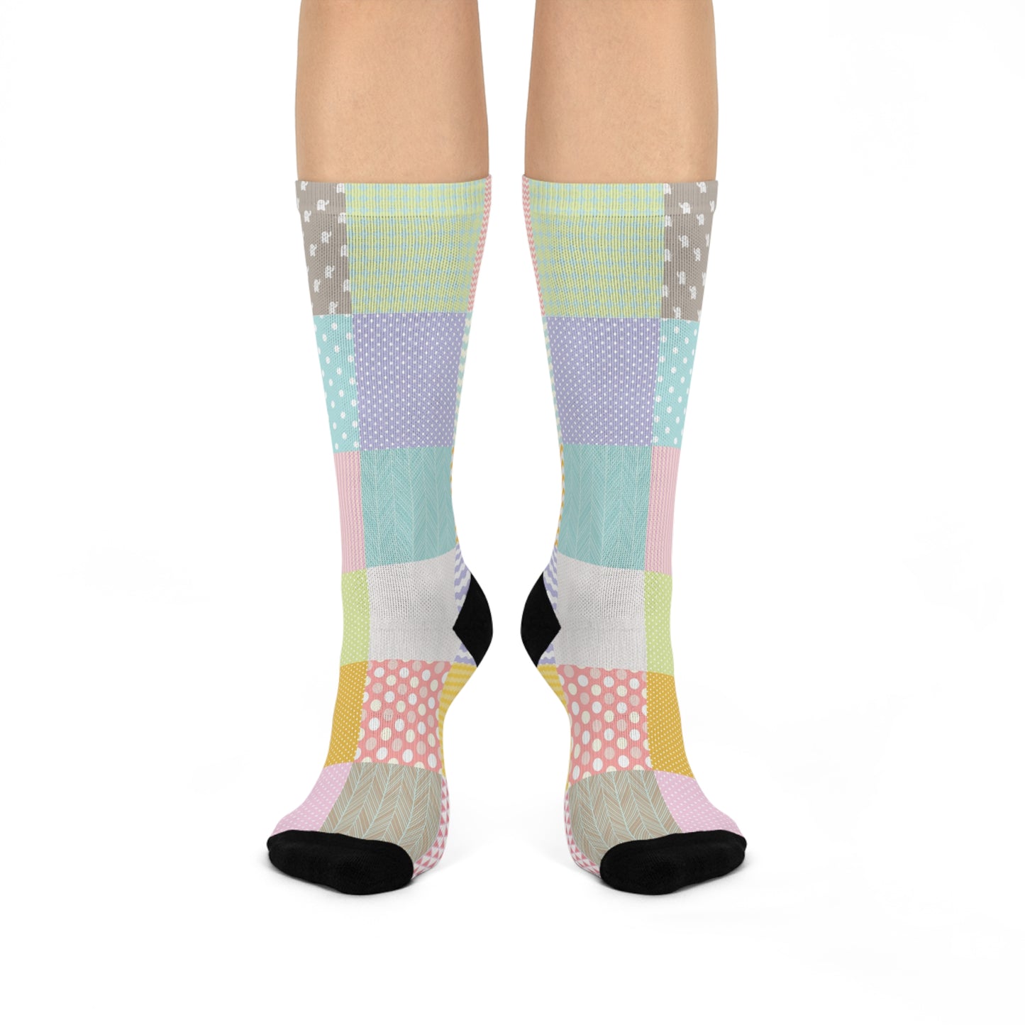 Socks Cushioned Crew pach work by Mariu del Campo.