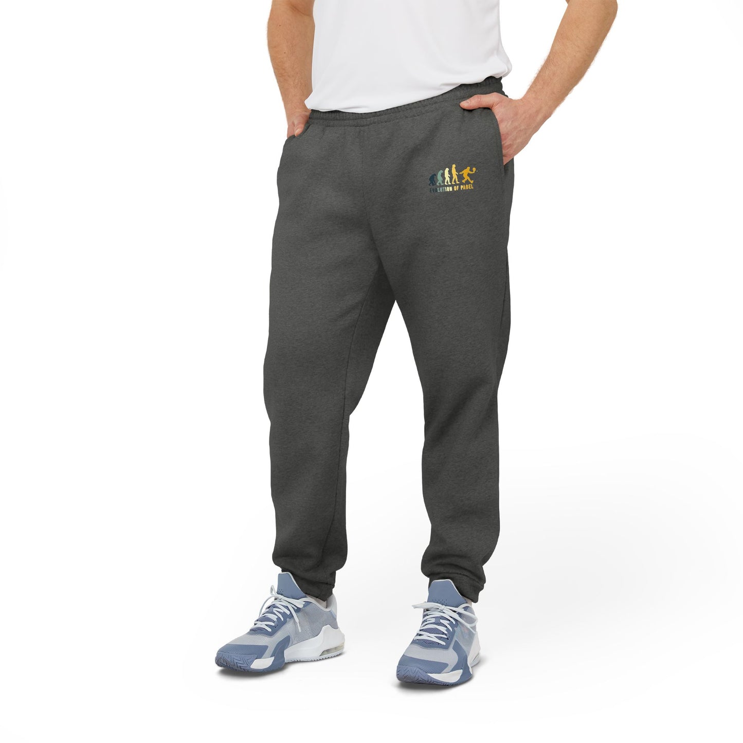adidas® Unisex Fleece Joggers Evolution of Padel by Mariu del Campo.