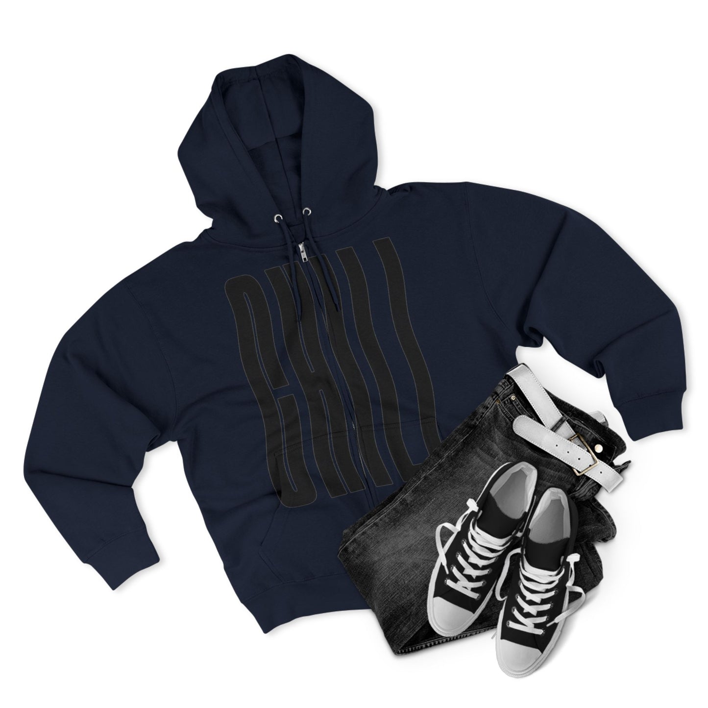 Hoodie Chill Unisex Zip by Mariu del Campo.