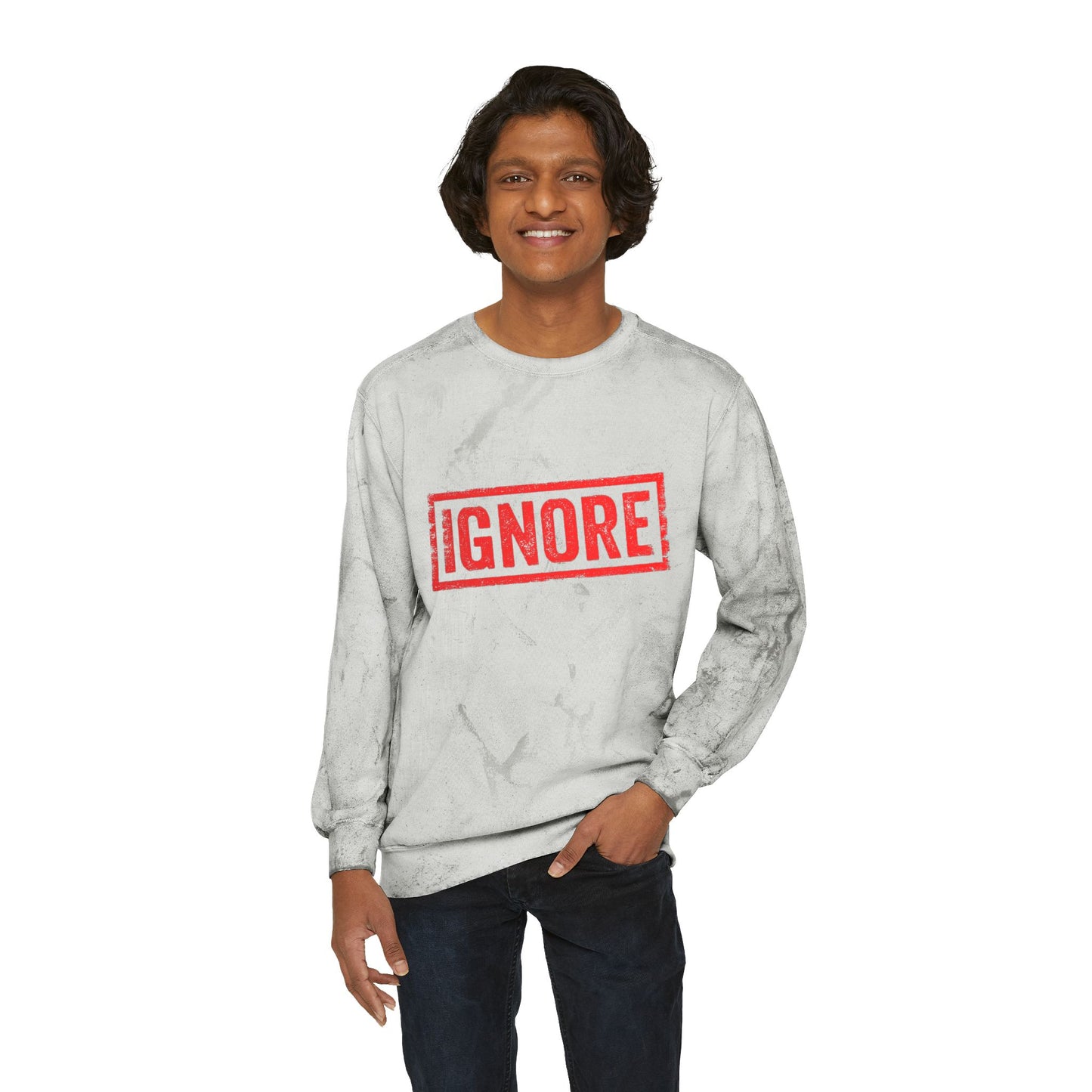 Sweatshirt Unisex Color Blast Crewneck ignore by Mariu del Campo.