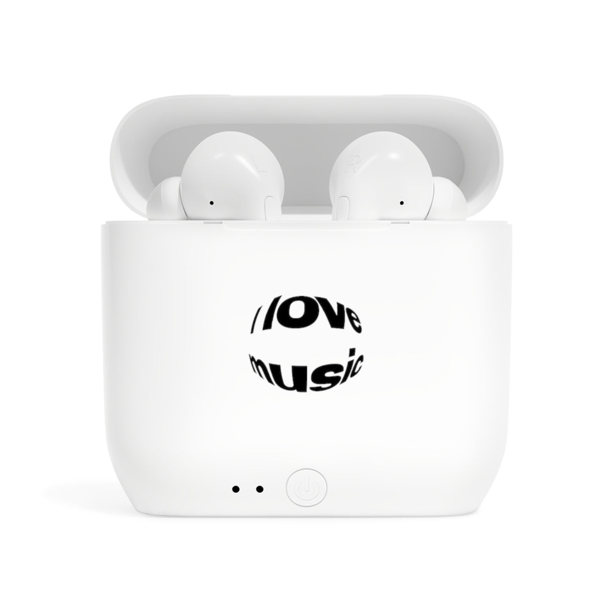 Wireless Earbuds I Love Music — by Mariu del Campo