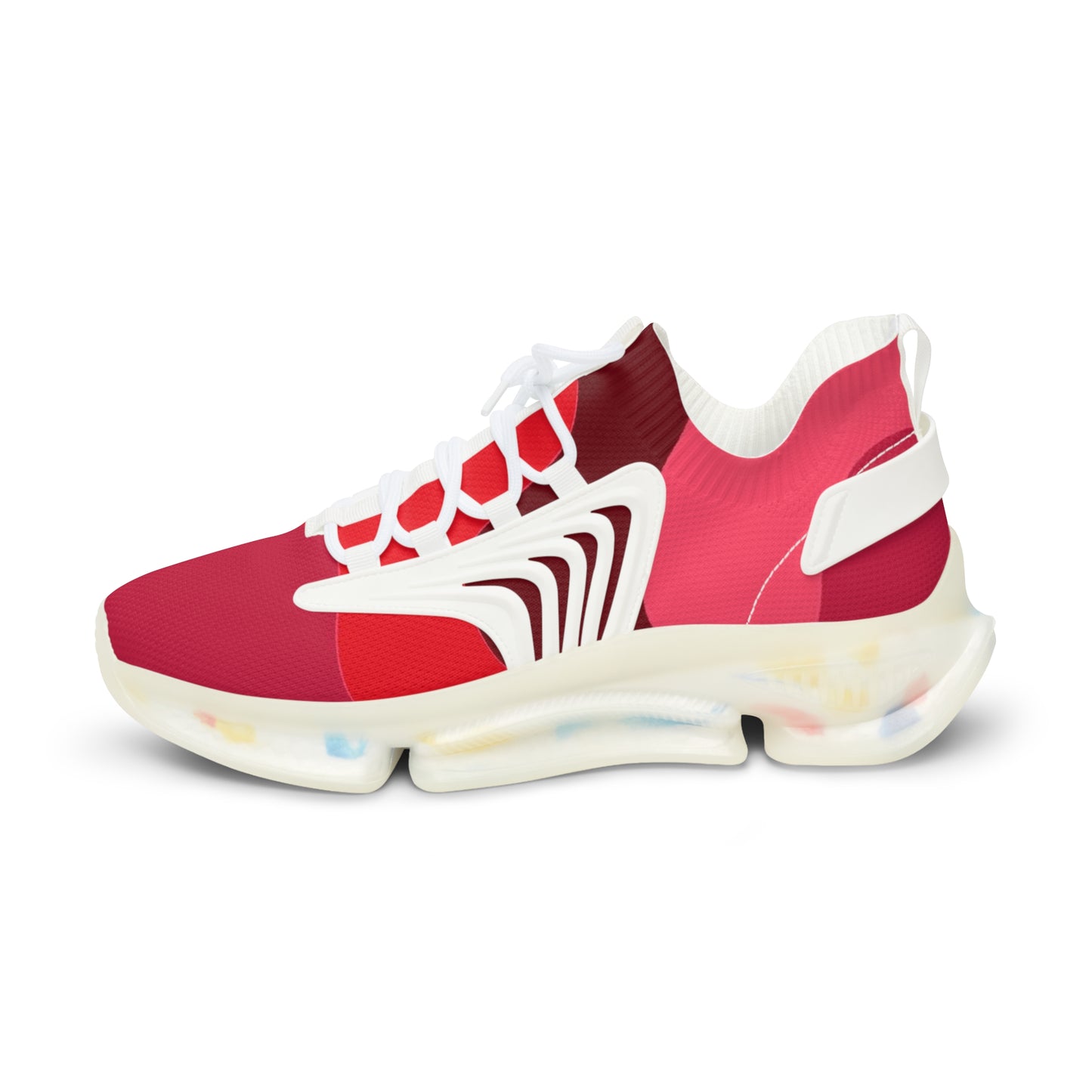 Sneakers unisex Mesh dark red by Mariu del Campo.