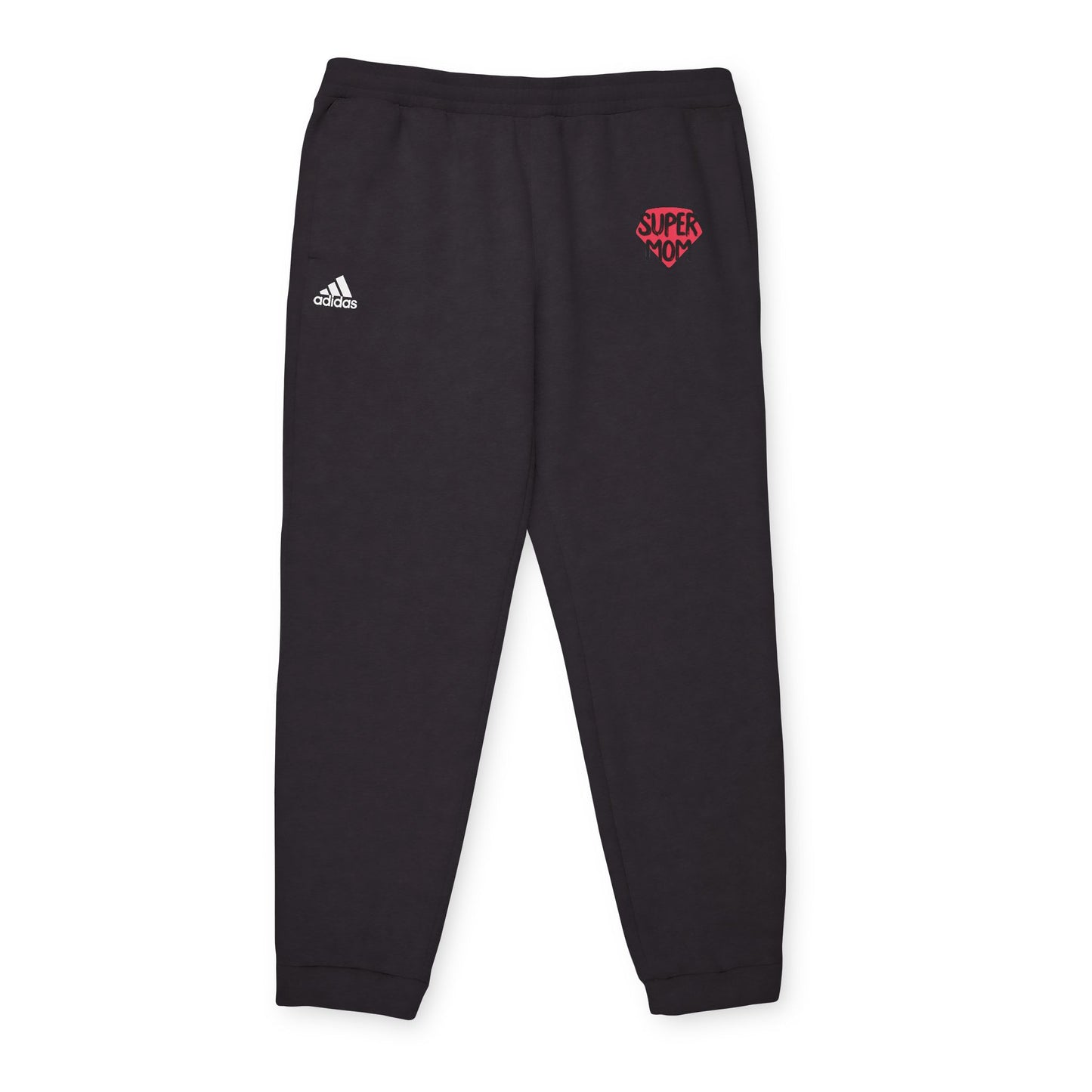 adidas® Unisex Fleece Joggers Super Mom by Mariu del Campo.
