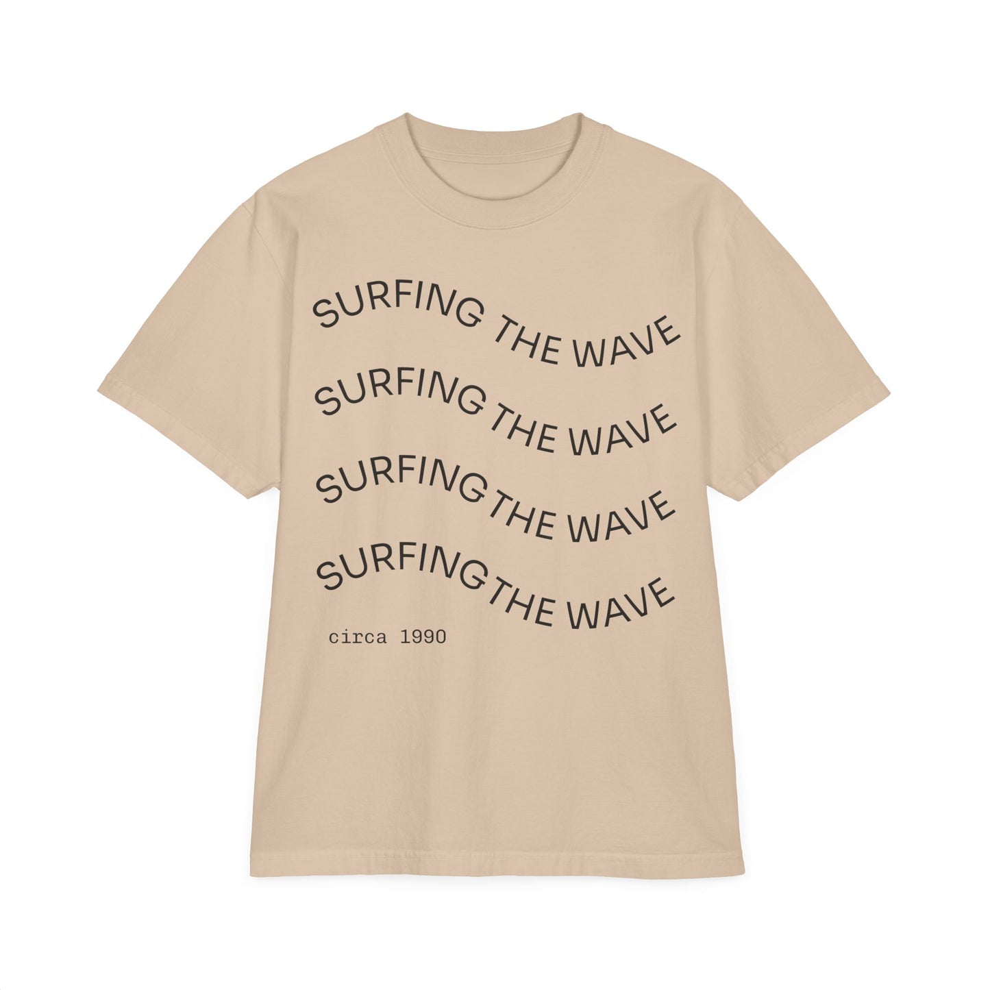 T-Shirt Surfing Wave Unisex by Mariu del Campo.