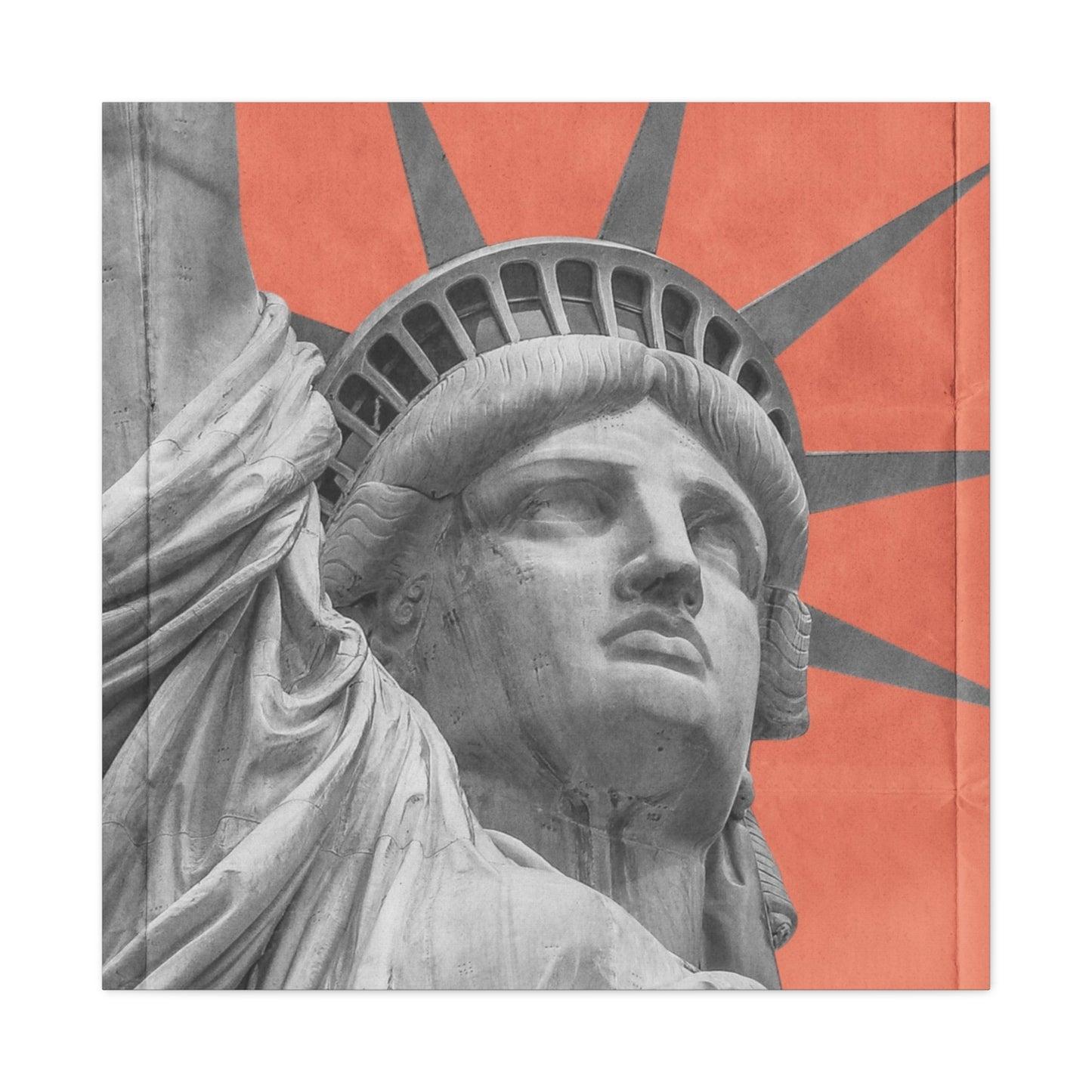 Canvas Matte featuring the iconic Liberty Statue by Mariu del Campo.