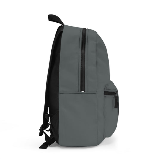Backpack Think Big Unisex by Mariu del Campo — side view showing laptop compartment