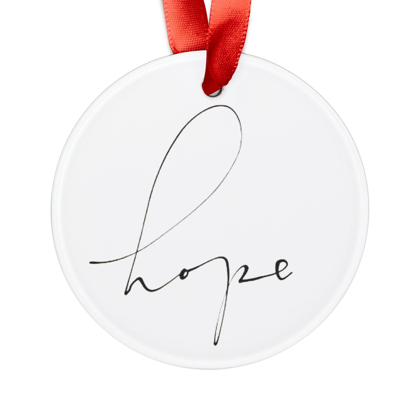 Ornament Acrylic Holiday hope by Mariu del Campo.