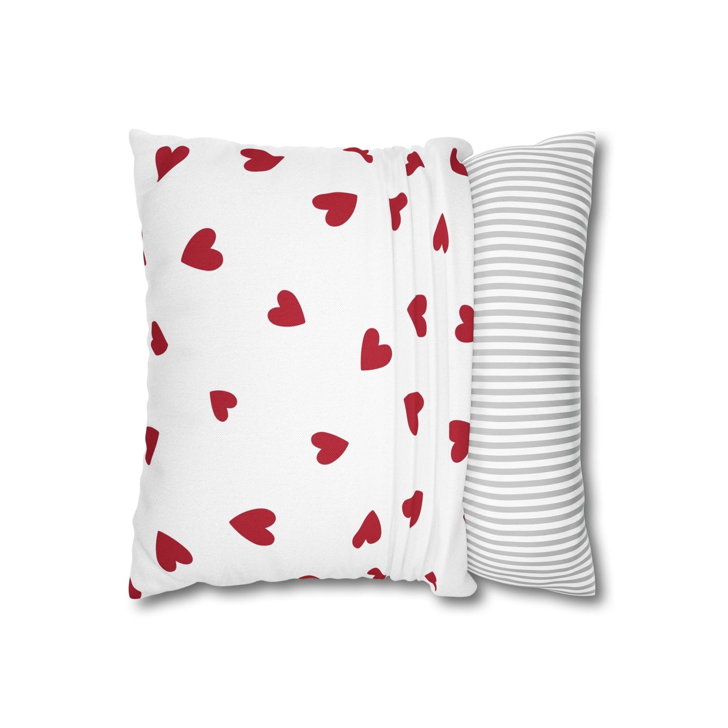 Pillowcase Spun Polyester Square heart by Mariu del Campo.