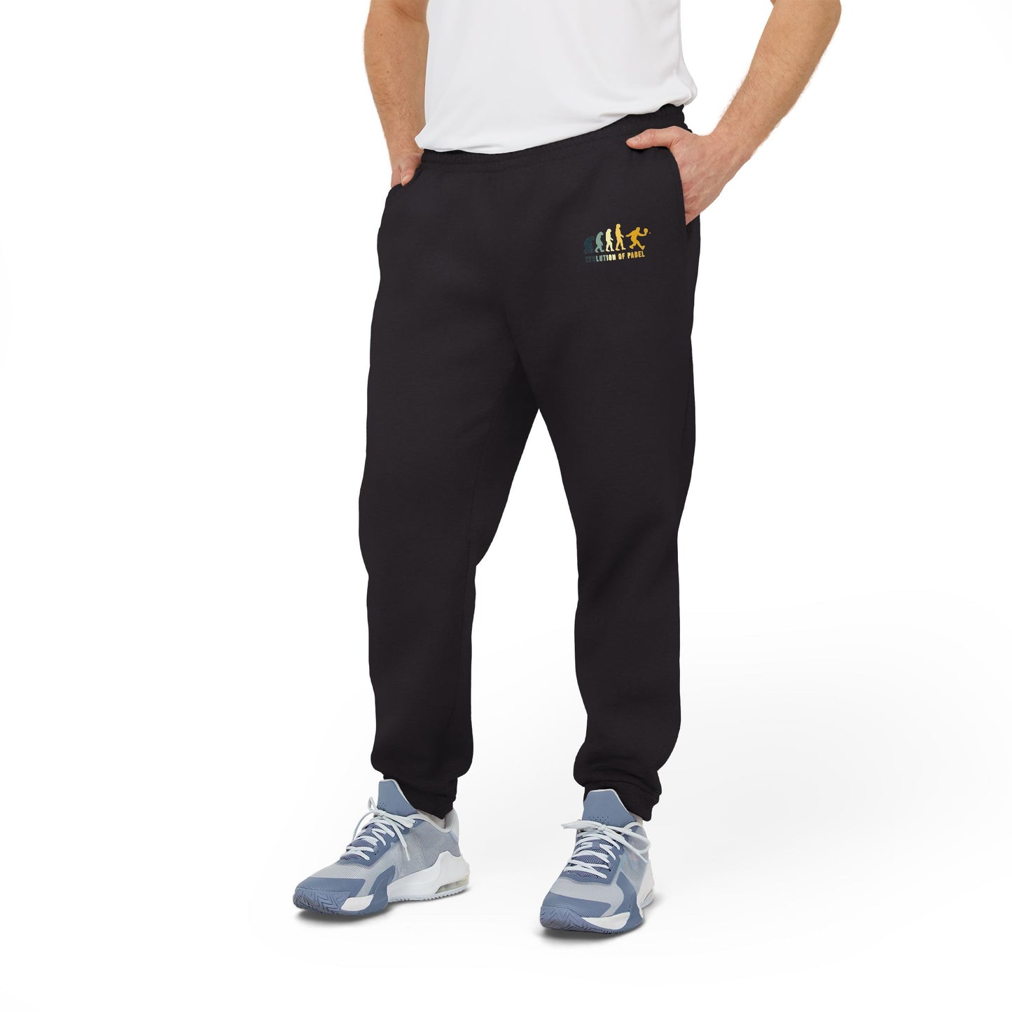 adidas® Unisex Fleece Joggers Evolution of Padel by Mariu del Campo.