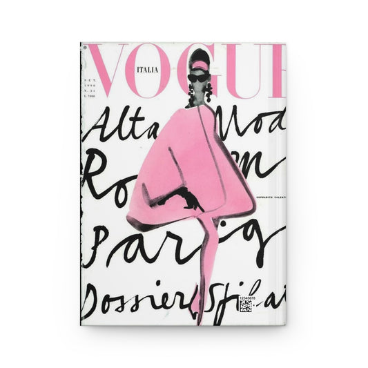 Journal Hardcover Matte Vogue by Mariu del Campo — open spread showing lined pages