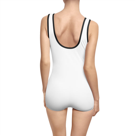 Swimsuit Women's Vintage Think Big by Mariu del Campo — back view detail