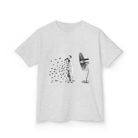 T-Shirt Kids Dalmatian Fan by Mariu del Campo — black option front view