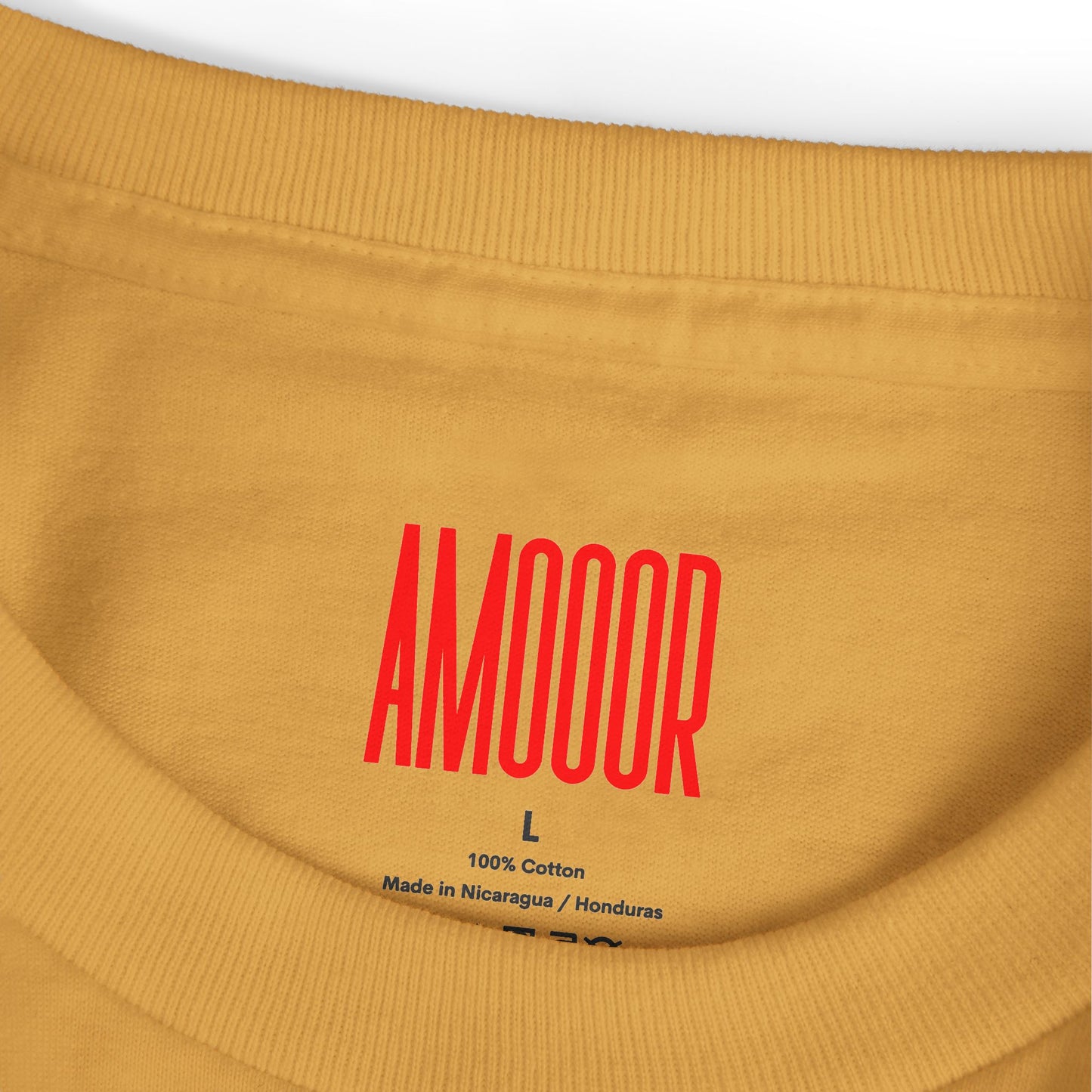 T-Shirt AMOOOR Unisex Heavyweight Cotton Tee by Mariu del Campo.