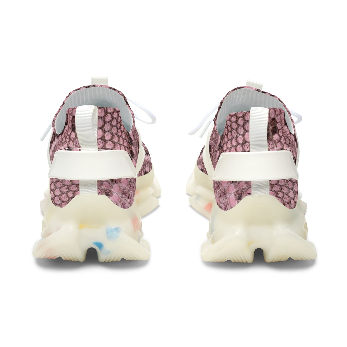 Sneakers Women's Mesh pink reptile by Mariu del Campo.