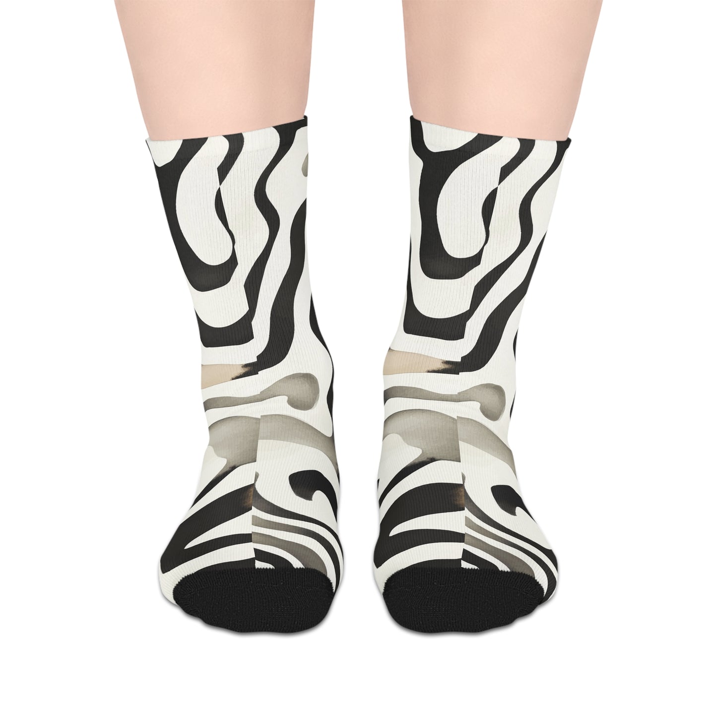 Socks Mid-length Socks African Wild by Mariu del Campo.