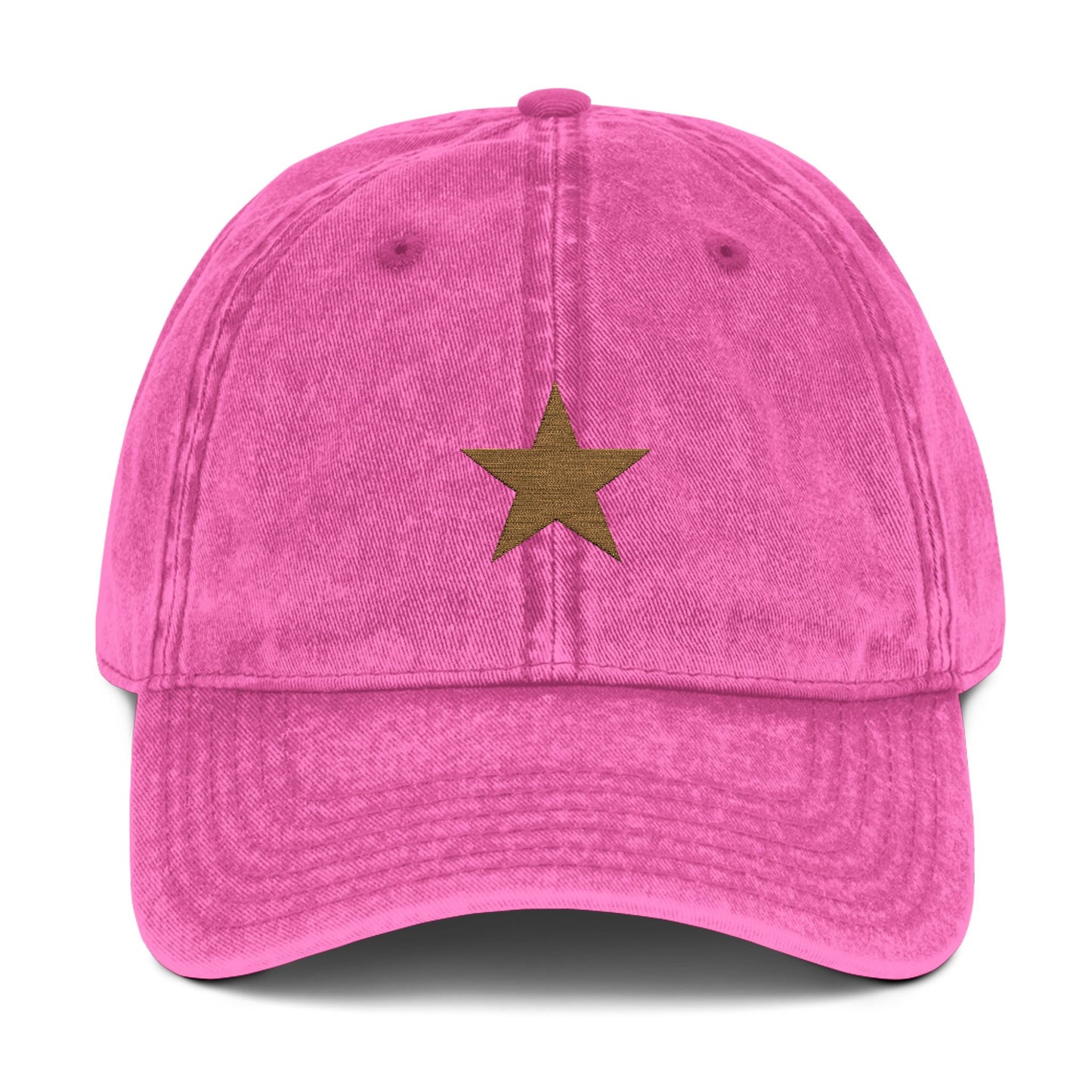 Cap Vintage Golden Star Embroidered by Mariu del Campo.