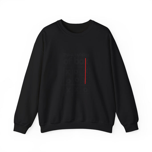 Sweatshirt Crewneck Think Outside the Box by Mariu del Campo — back view