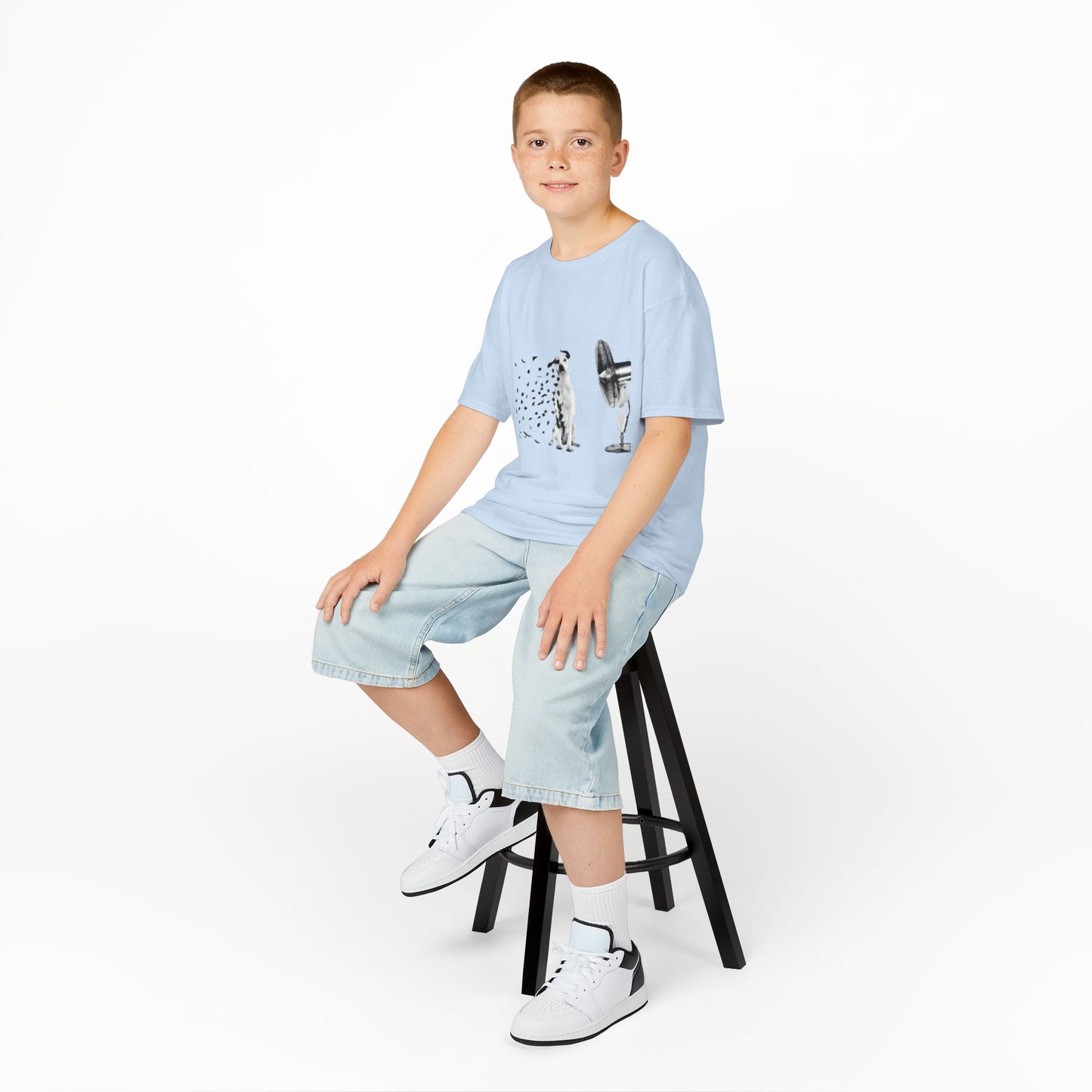 T- Shirt Kids Cotton Dalmata's fan by Mariu del Campo.