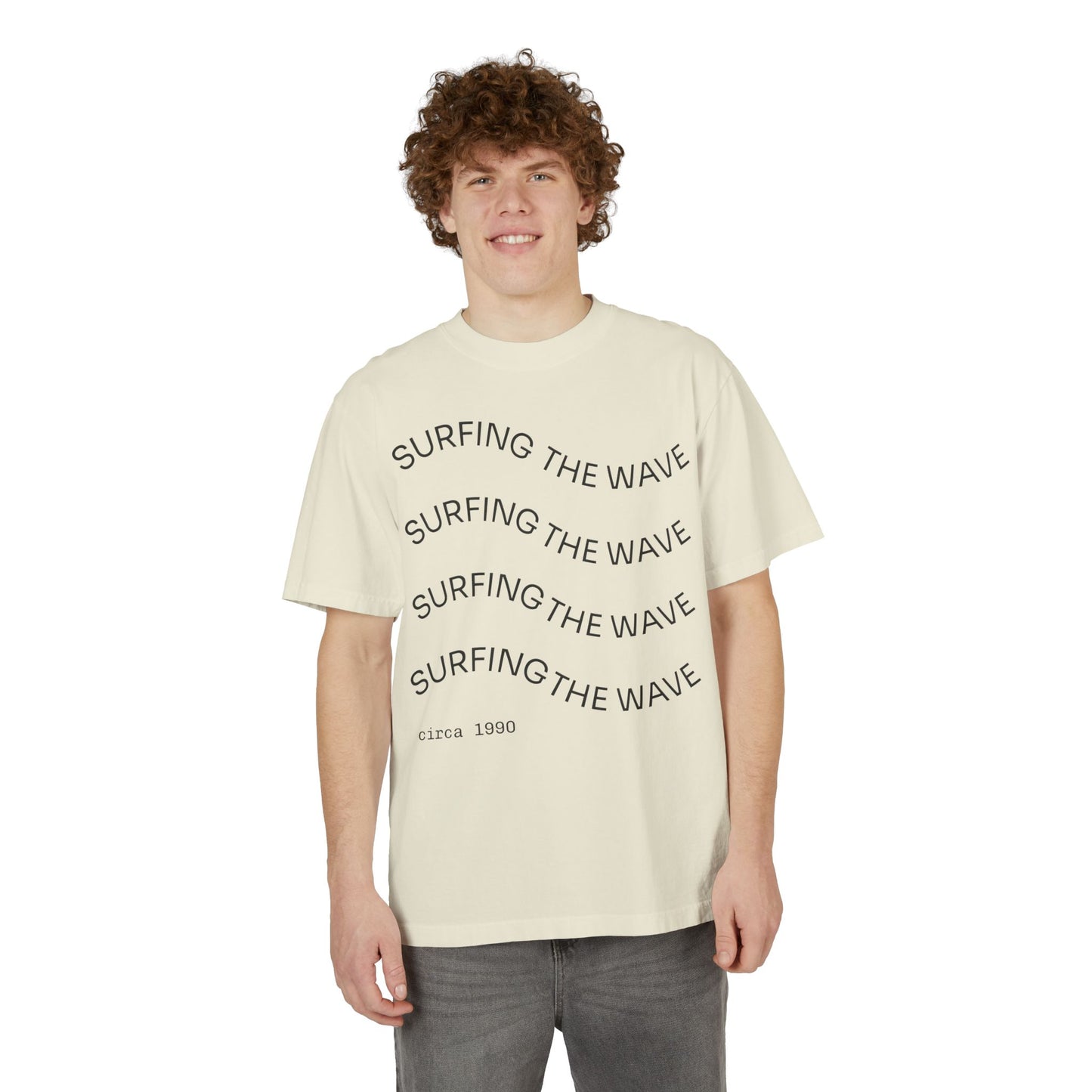 T-Shirt Surfing Wave Unisex by Mariu del Campo.
