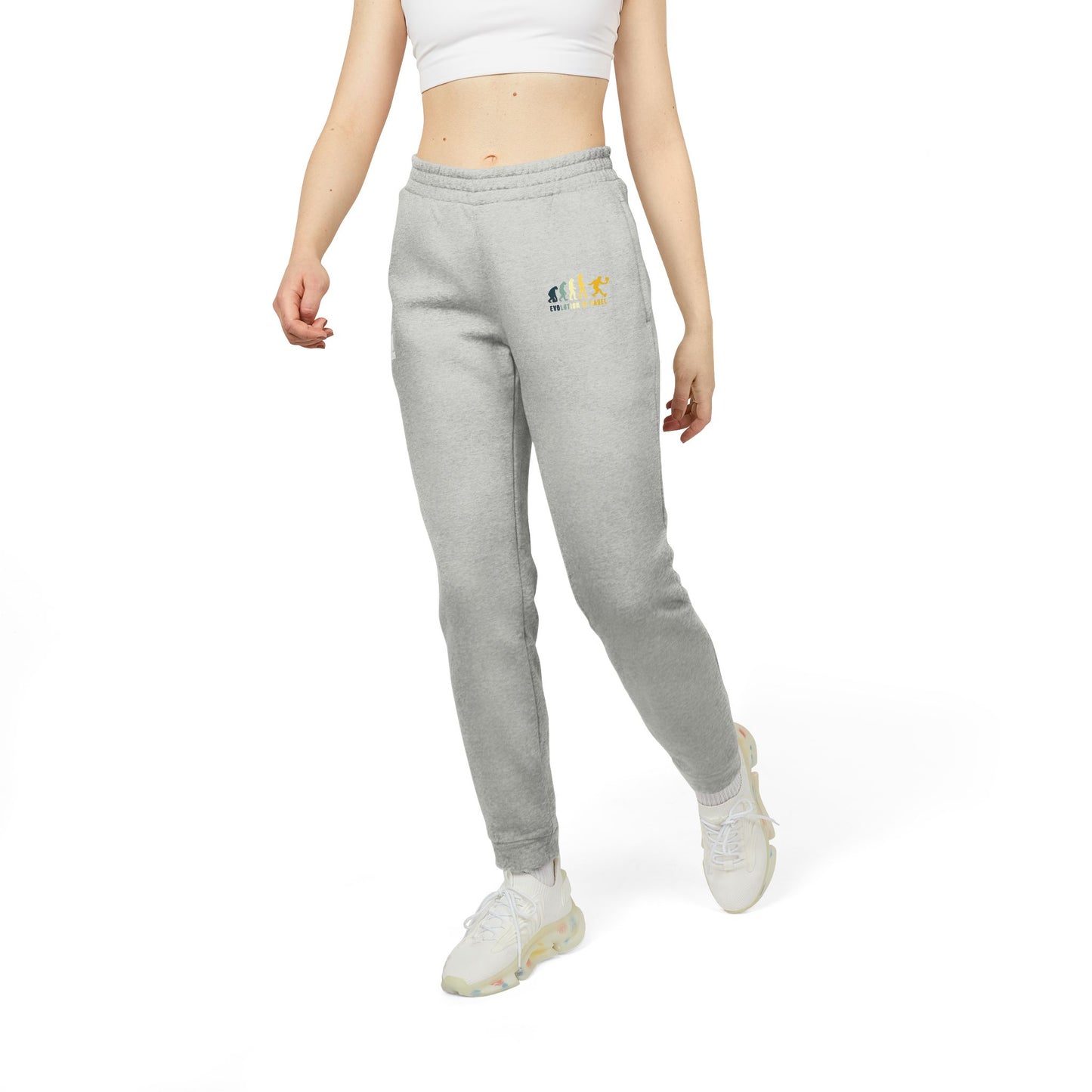 adidas® Unisex Fleece Joggers Evolution of Padel by Mariu del Campo.