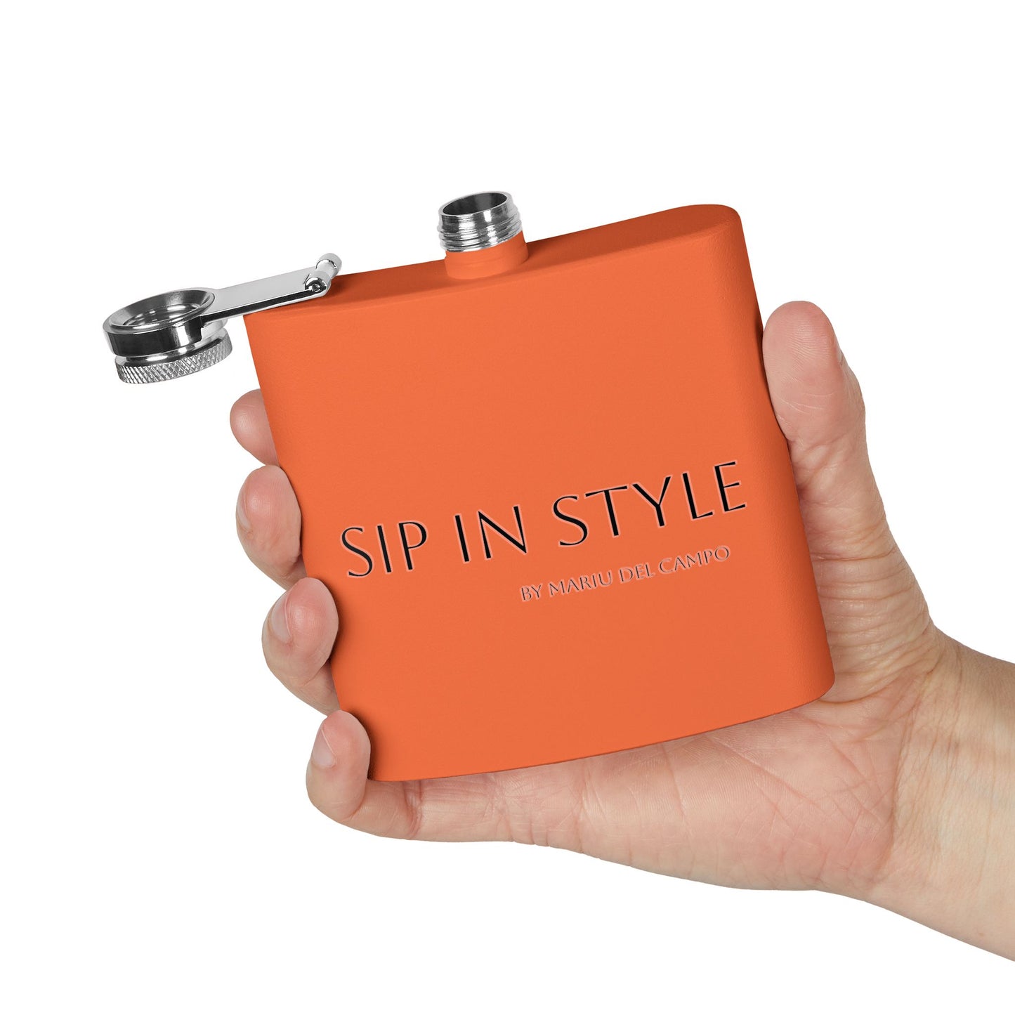 Steel Flask Sip in Style by Mariu del Campo.
