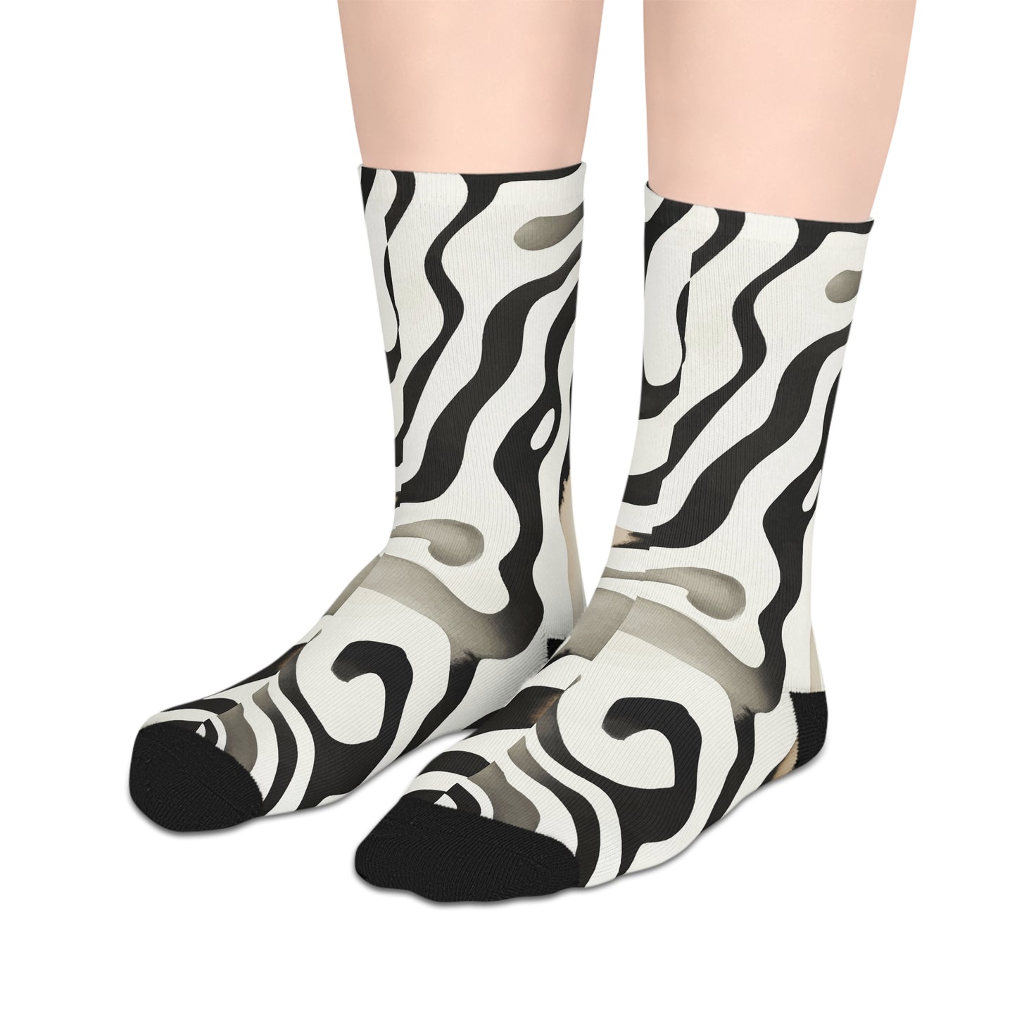 Socks Mid-length Socks African Wild by Mariu del Campo.