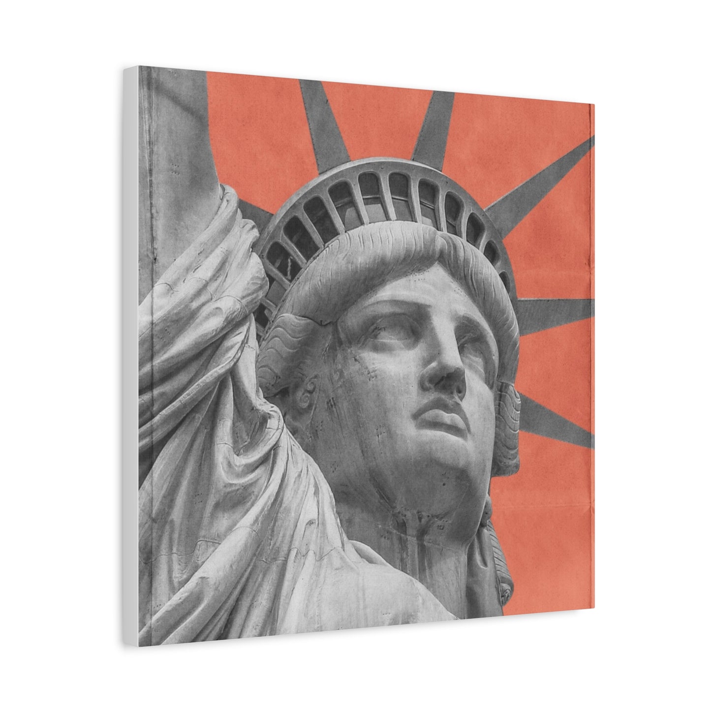 Canvas Matte featuring the iconic Liberty Statue by Mariu del Campo.