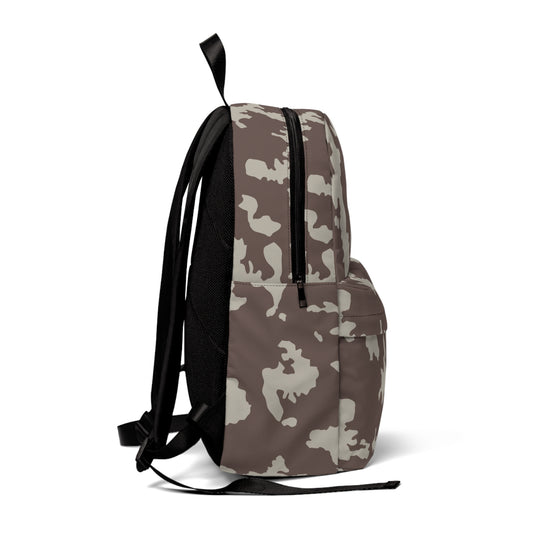 Backpack Unisex Classic Stains by Mariu del Campo — side view and handles