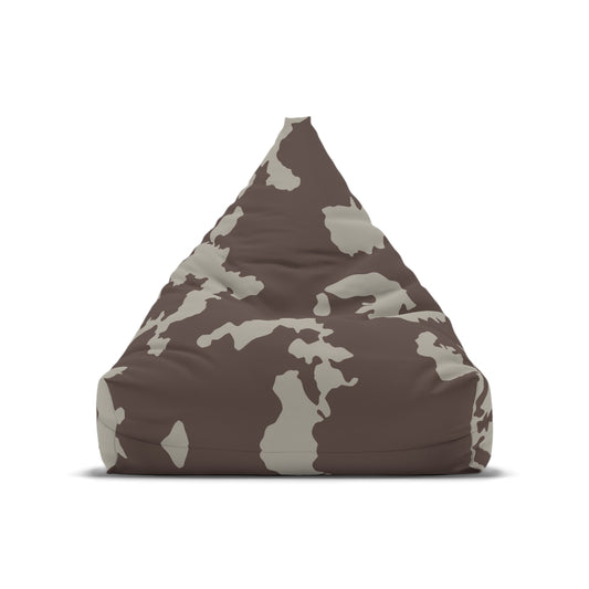 Bean Bag Chair Cover Brown Cow by Mariu del Campo — large size lifestyle