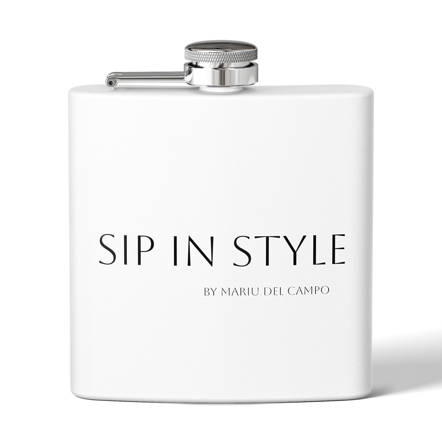 Steel Flask Sip in Style by Mariu del Campo.