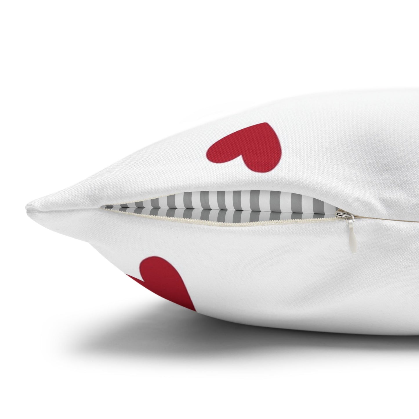 Pillowcase Spun Polyester Square heart by Mariu del Campo.
