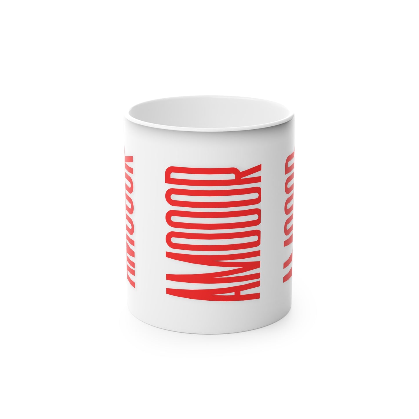Mug Amooor Magic Mug - Perfect Gift for Valentine's Day & Coffee Lovers by Mariu del Campo.