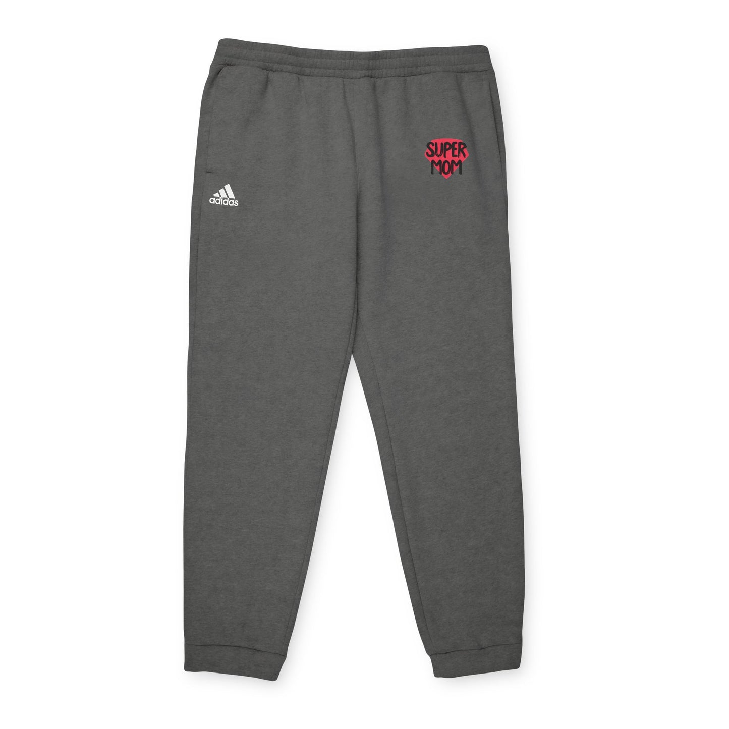 adidas® Unisex Fleece Joggers Super Mom by Mariu del Campo.