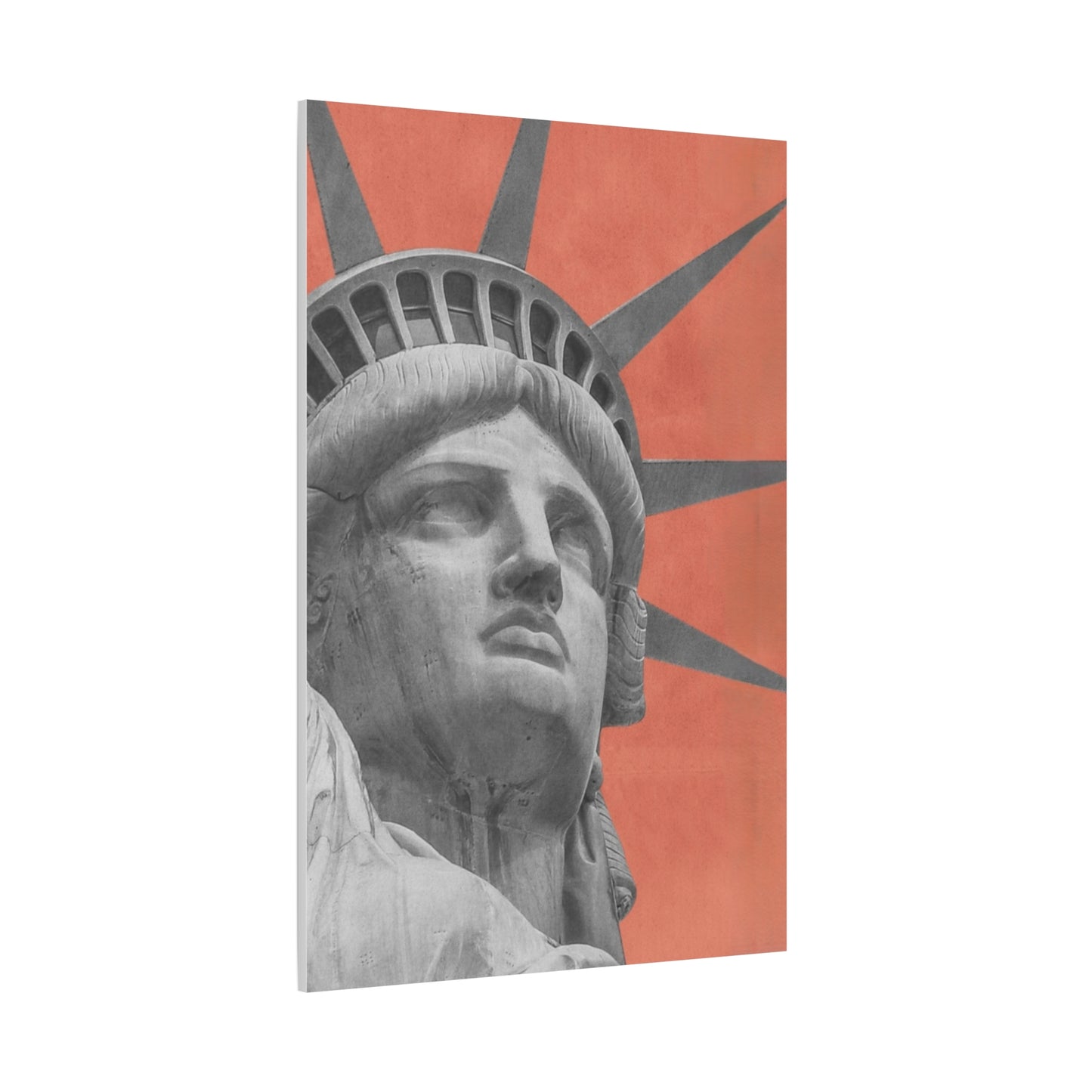 Canvas Matte featuring the iconic Liberty Statue by Mariu del Campo.