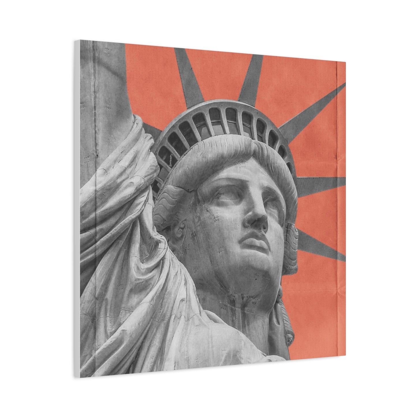 Canvas Matte featuring the iconic Liberty Statue by Mariu del Campo.