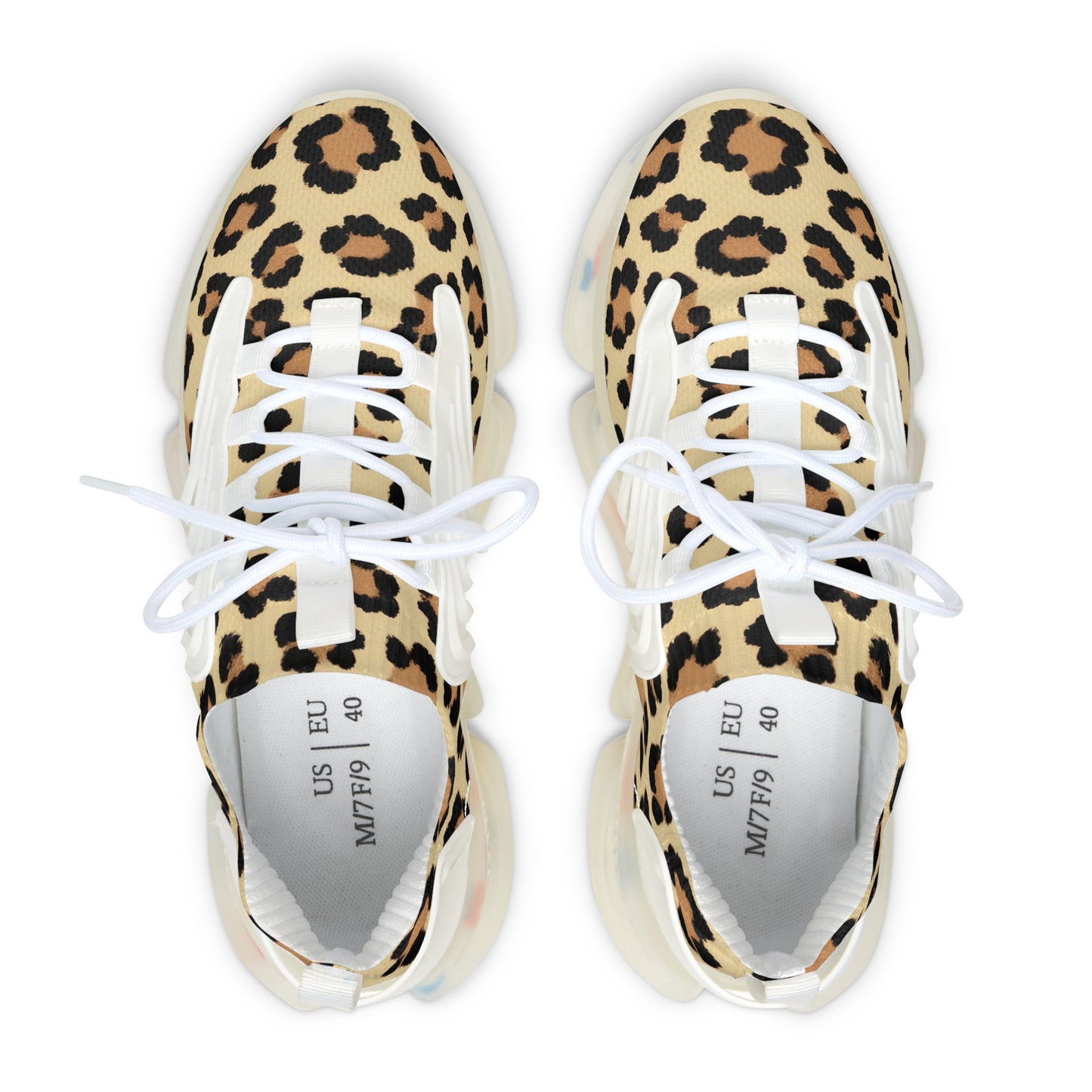 Sneakers Women's Mesh leopard spots by Mariu del Campo.