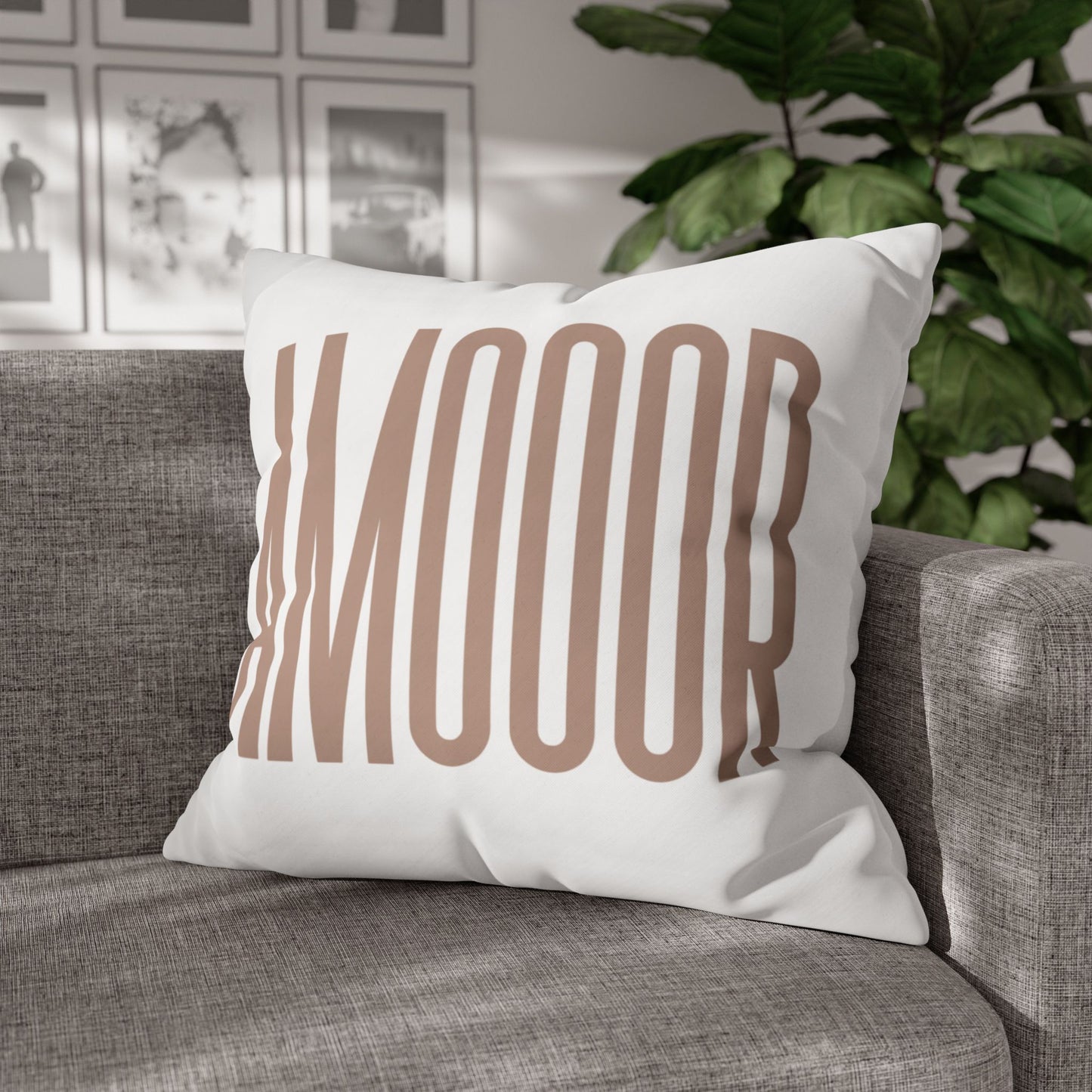 Pillow Modern Square Throw AMOOOR by Mariu del Campo.