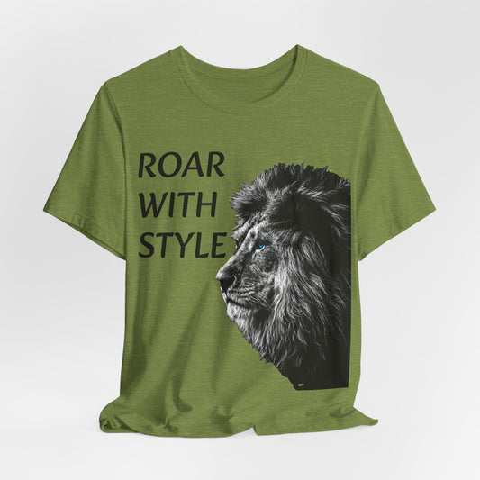 T-Shirt Lion Unisex by Mariu del Campo — back view full print