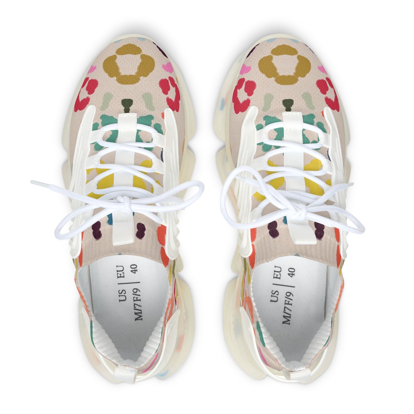 Sneakers Mesh Women's Colorful leopard by Mariu del Campo.