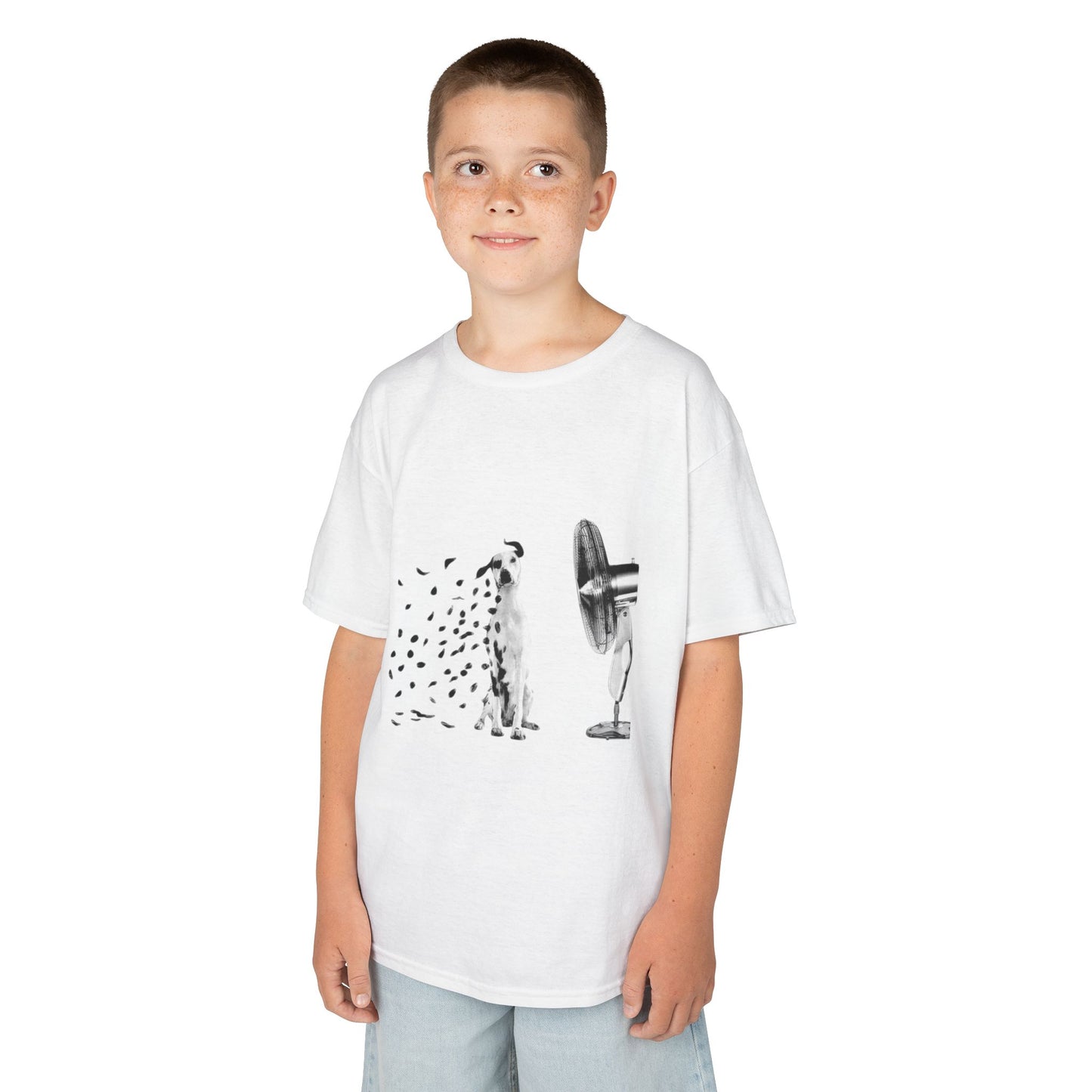 T- Shirt Kids Cotton Dalmata's fan by Mariu del Campo.