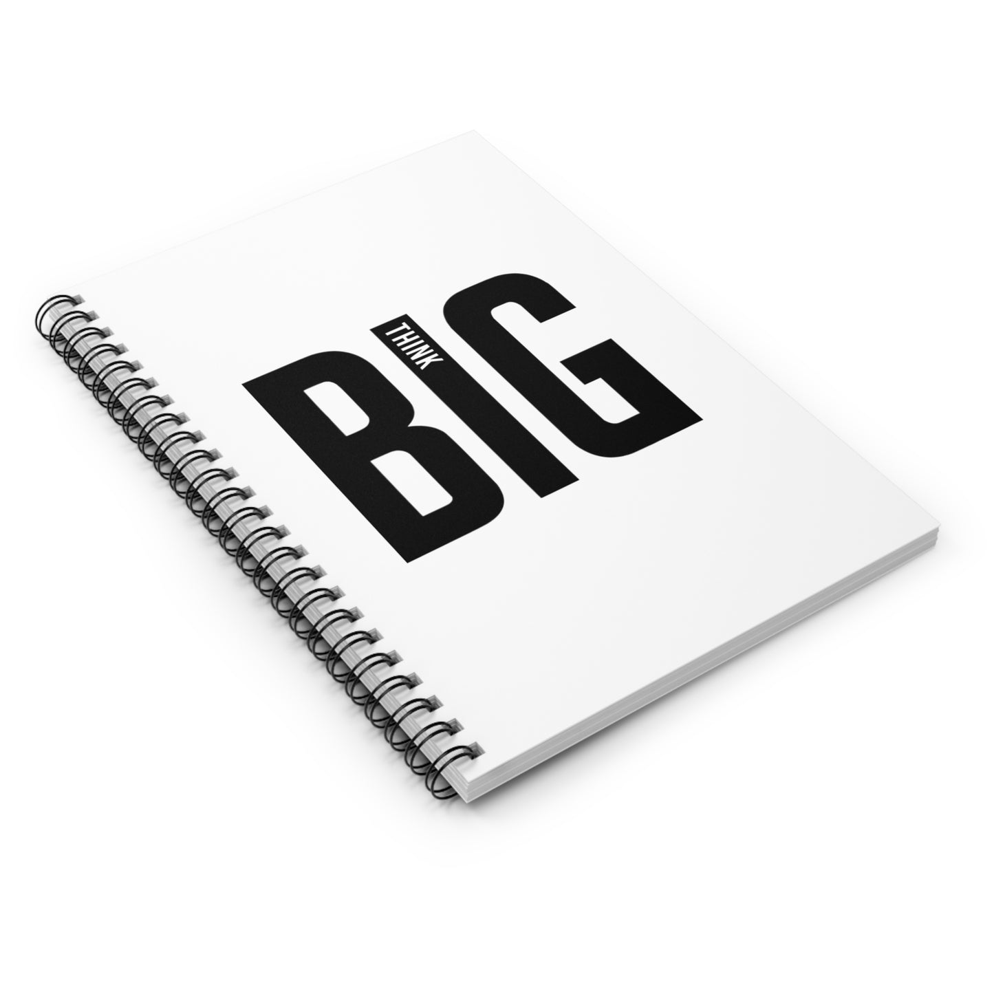 Notebook Spiral - Ruled Line Think Big by Mariu del Campo.