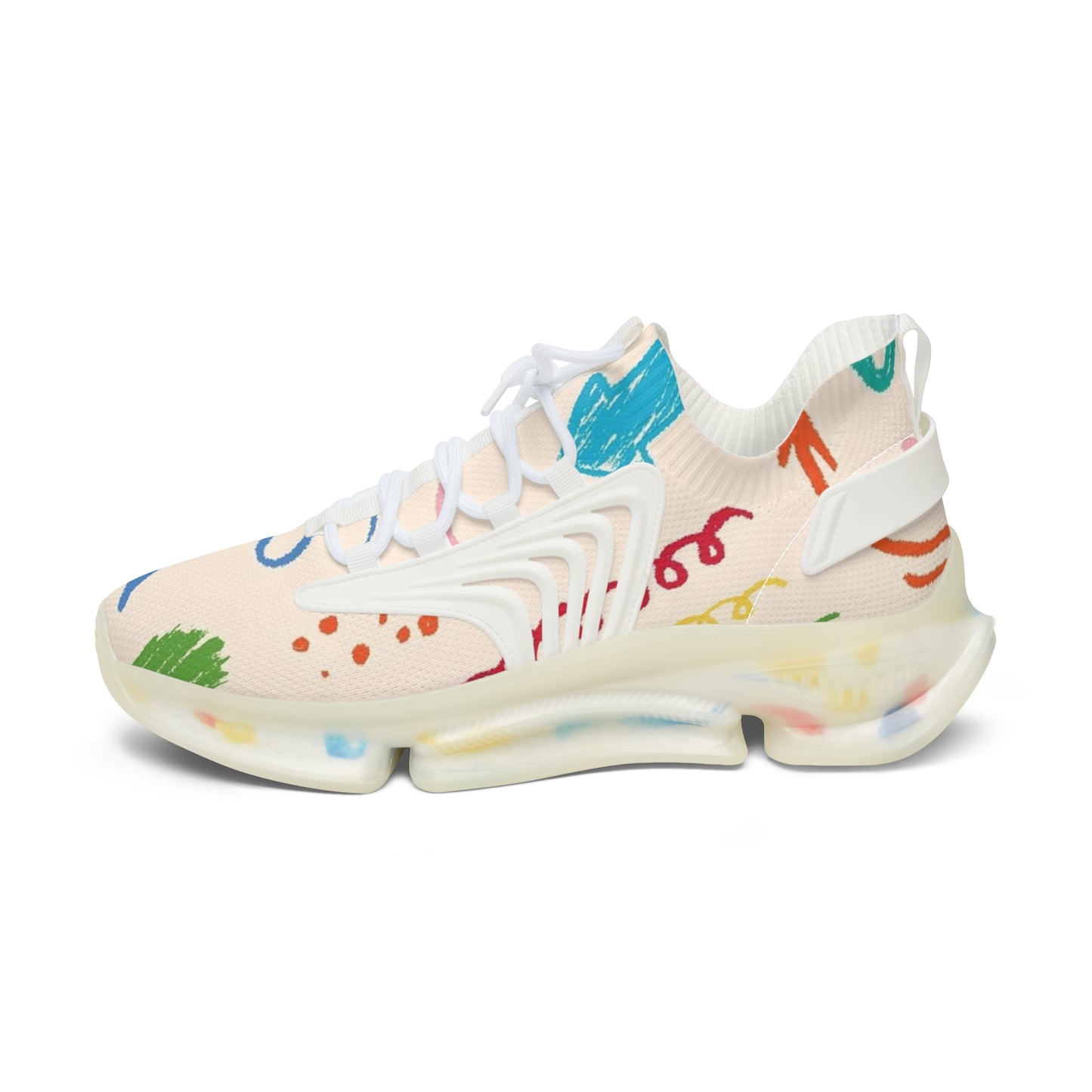 Sneakers Women's Mesh symbols by Mariu del Campo.