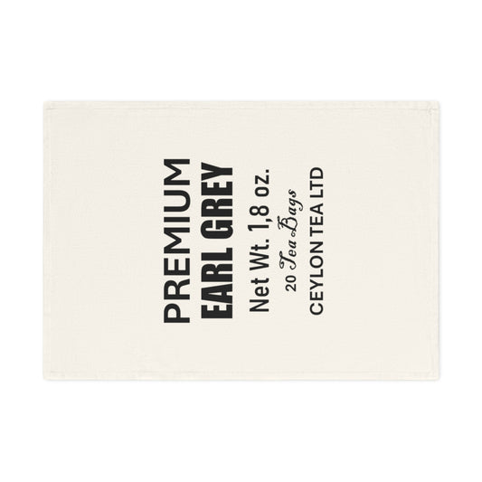 Cotton Tea Towel Premium by Mariu del Campo — hanging in kitchen lifestyle